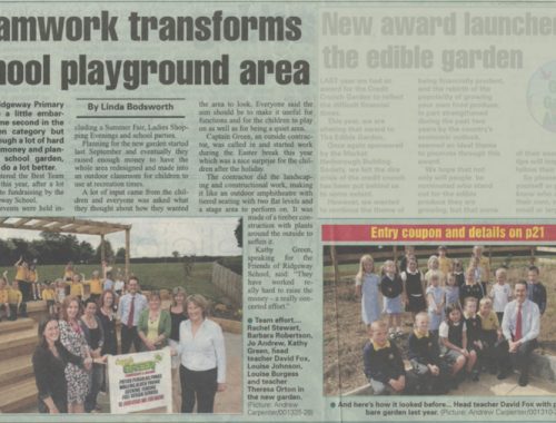 Ridgeway playground landscaping